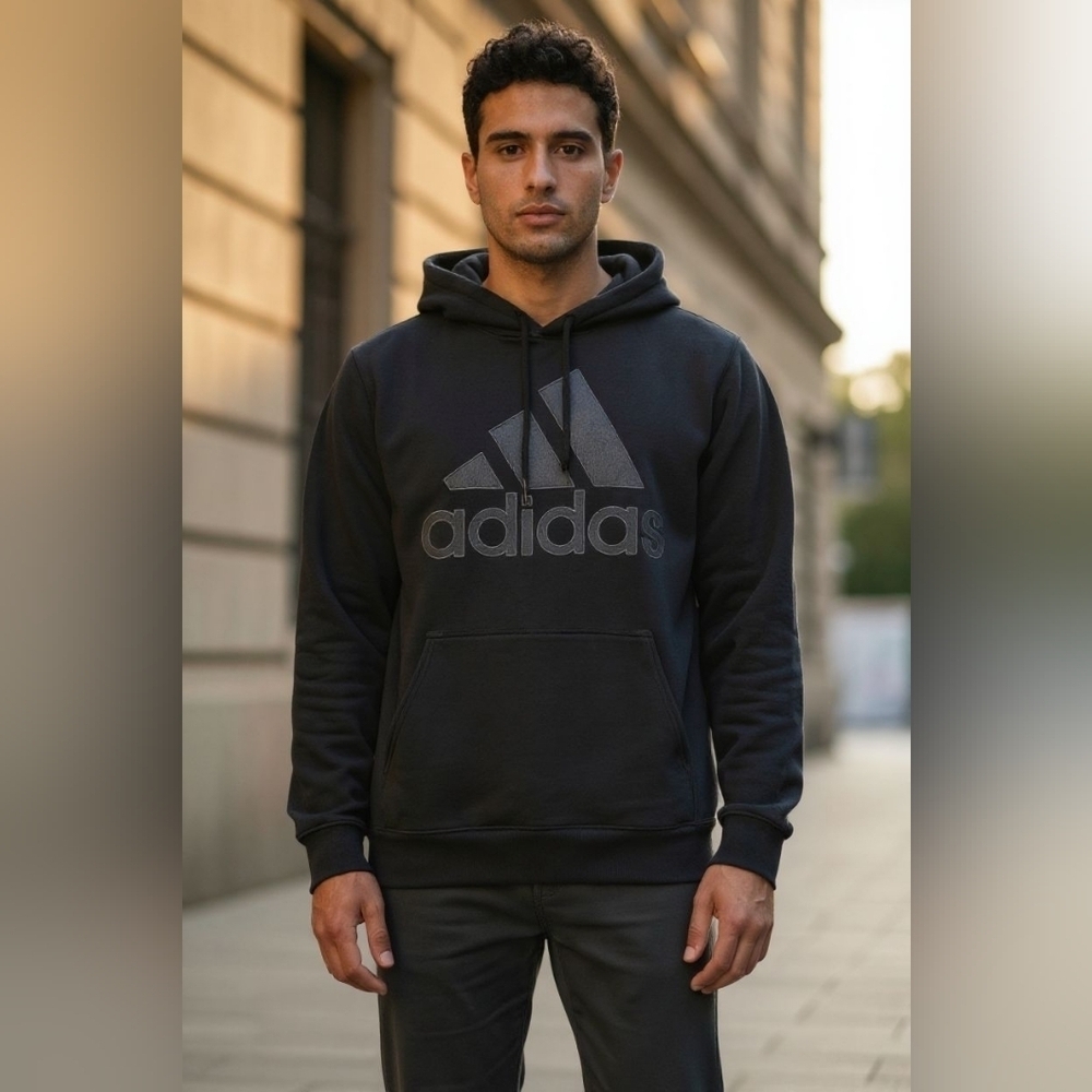 Adidas Men's Size Large Hoodie Pullover Fleece Force Urban Wear City Fashion - Picture 1 of 11